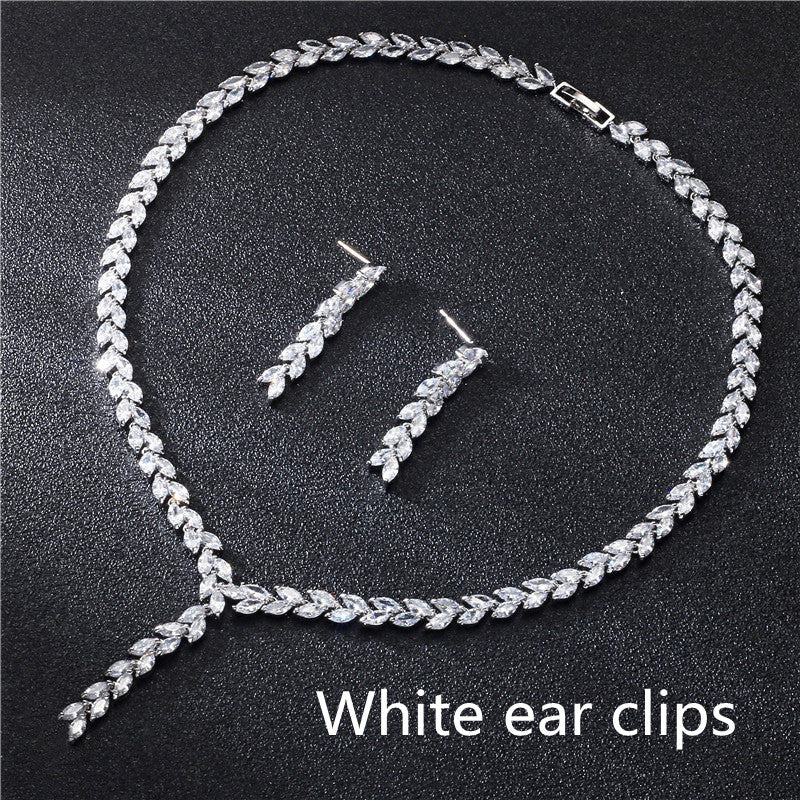 Braut Hochzeit Ohrringe Schmuck-Set Schmuck-Set