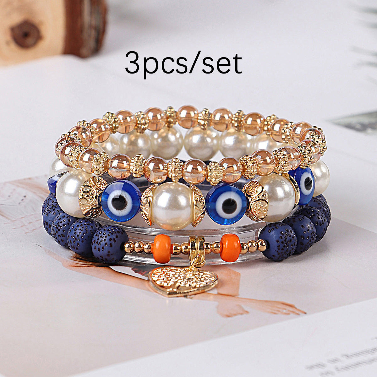 Pulsera con colgante Árbol de la Vida Ojo Bohemio