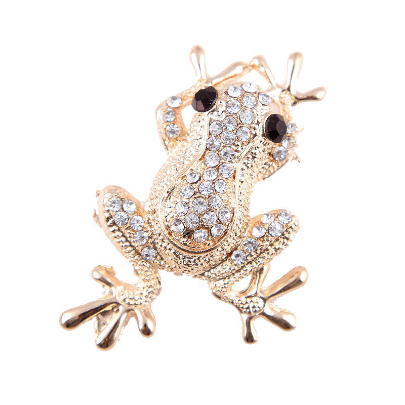 Koreanische Mode Diamant Tier FROGPRINCE Brosche Damen Corsage