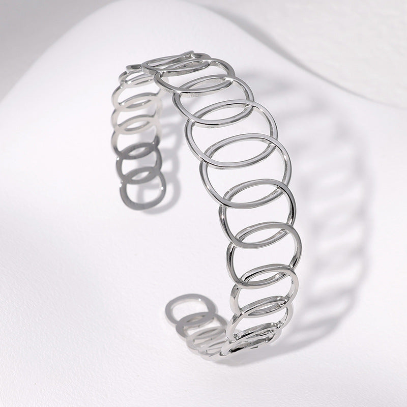 Stainless Steel Bracelet Geometric Simple Cold Style