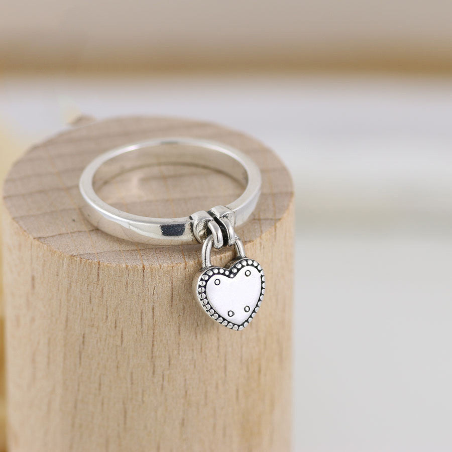 Liebesschloss Liebesanhänger Ring