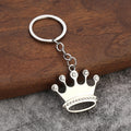 Llavero de corona de diamantes, regalo de lujo, colgante de metal