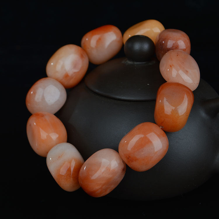 Pulsera de Guijarro de Jade Gobi Natural