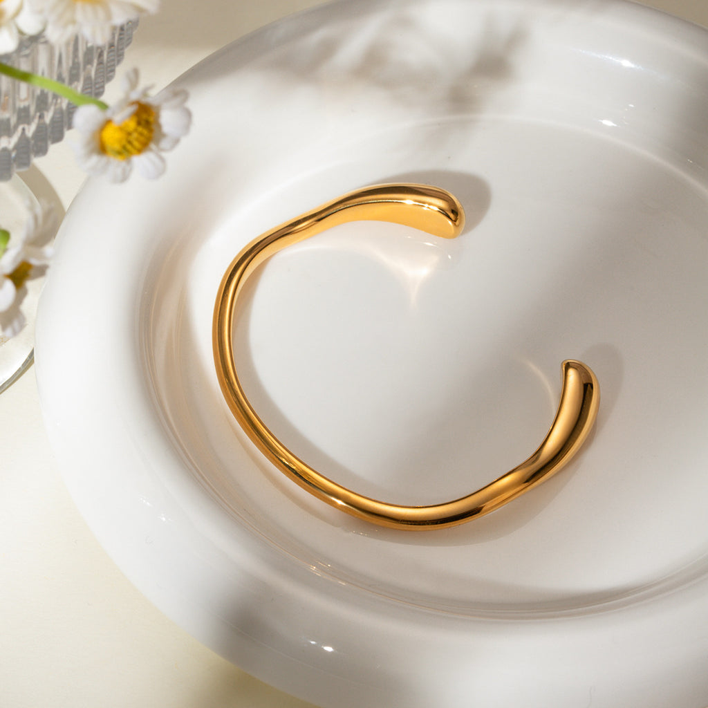 Irregular 18K Gold Stainless Steel Bracelet