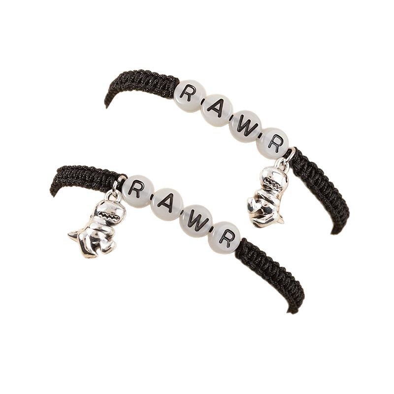 Luminous Letters Hand-woven Adjustable Bracelet Suit