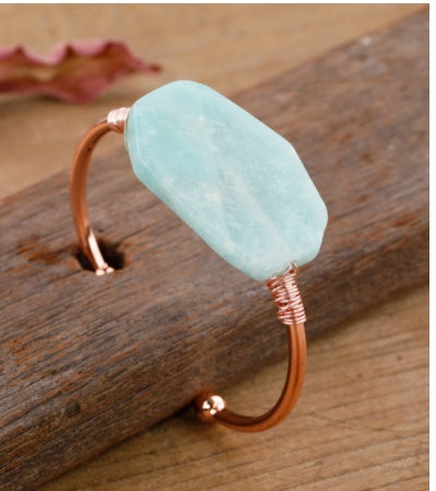 Armbänder mit rauen Steinen Weihnachtsarmbänder Schmuckgeschenke