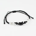 Schwarze Katze Weiße Katze Perlen Handgewebtes Armband für Männer und Frauen