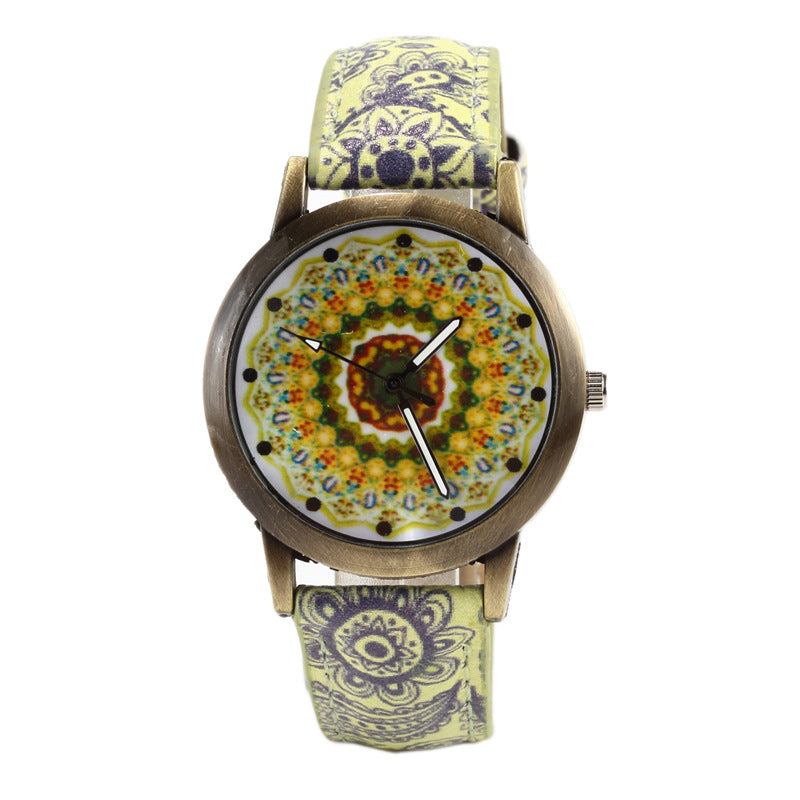 Reloj de cuarzo Caleidoscopio de moda creativa