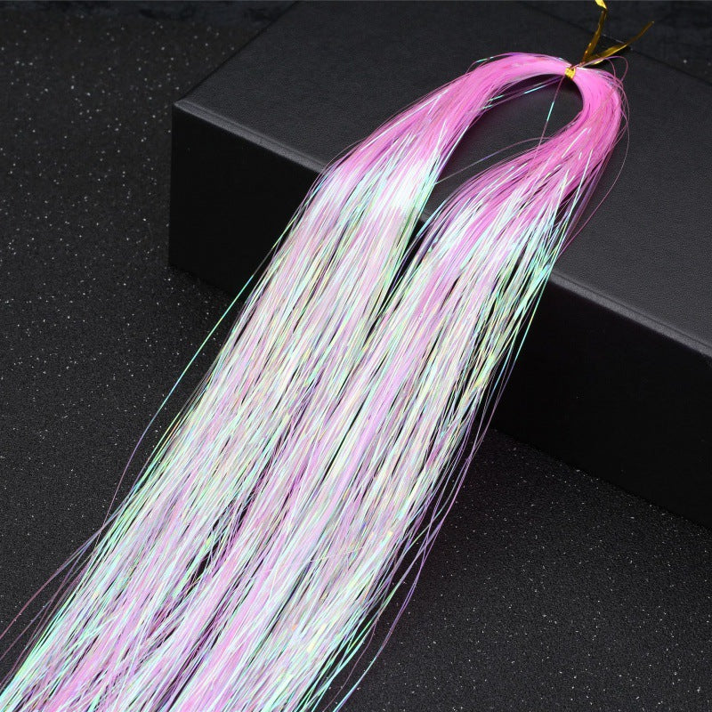 Extensión de oropel brillante para el cabello