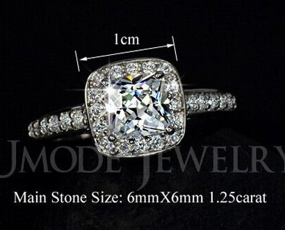 Echter Diamantring weiblich koreanische Ausgabe Damen Diamantring