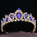 Barocke Strass-Kristall-Brautkrone