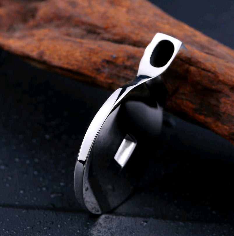 Persönlichkeit Ethno-Stil Schmuck Titan Stahl Qiankang Klatsch-Anhänger Herren- und Damen-Schmuck
