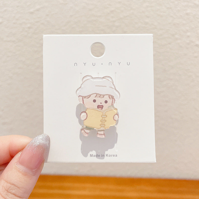 Women's Fashionable Simple And Cute Cartoon Brooch