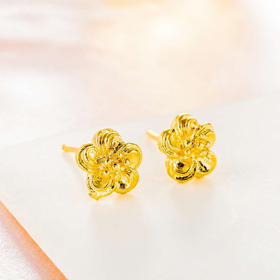 24K vergoldete Ohrringe Euro Gold Schmuck Neue beliebte Ohrringe