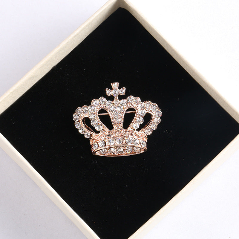 Broche Corona de Diamantes