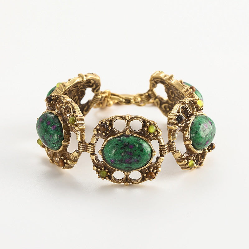 Armband Türkis Vintage Antik Farbige Glasur