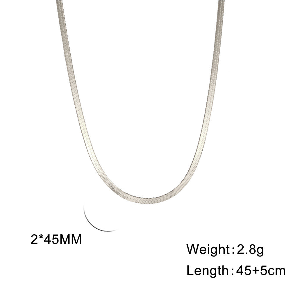 Beliebter Schlangenknochen-Edelstahl-Choker