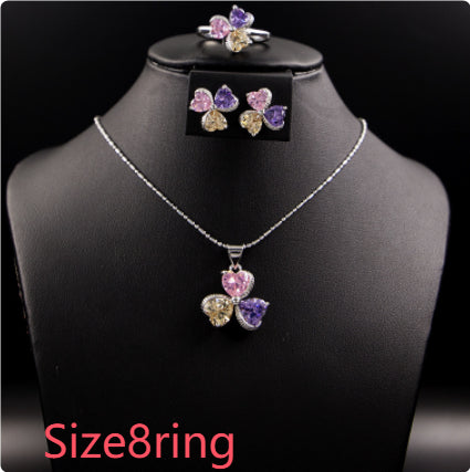 Clover Zirkon-Diamant-Schmuckset für Damen