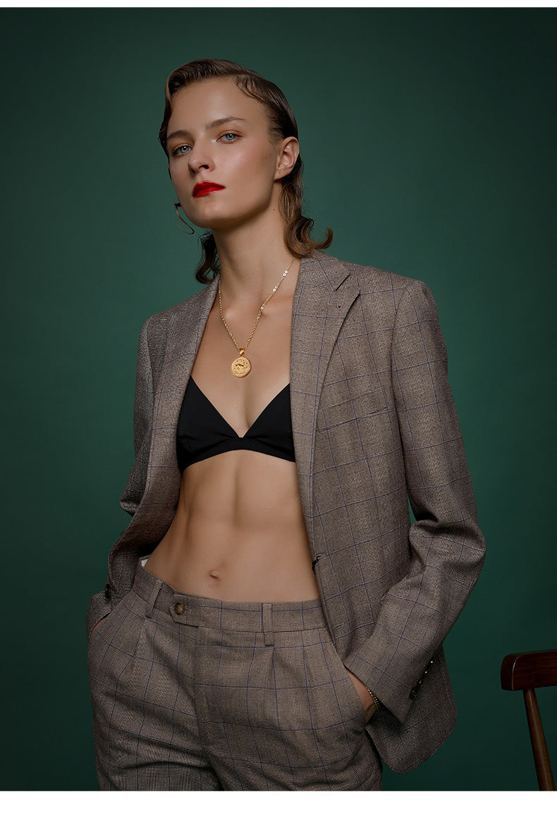 Zodiac sign gold coin engraved necklace