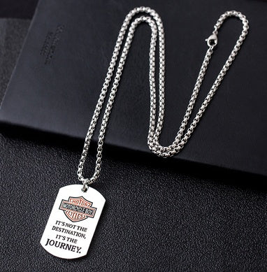Hiphop pendant titanium steel chain pendant for men and women