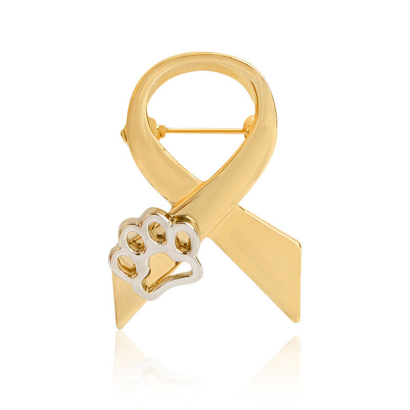Europa y Estados Unidos comercio exterior cinta creativa lazo lazo perro garra dibujos animados broche aleación gota de aceite pin creativo