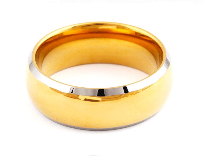 Herrenring aus Gold-Wolframstahl