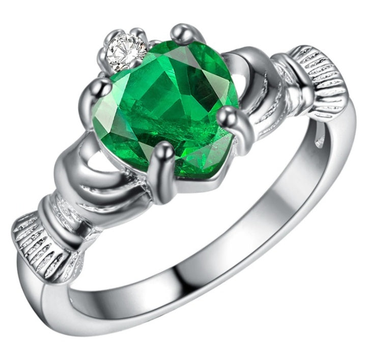 Platin 925 Sterling Silber Schmuck Neuer Schmuck Ring Wunsch Best Buy Europa und Amerika Herzform Schmuck