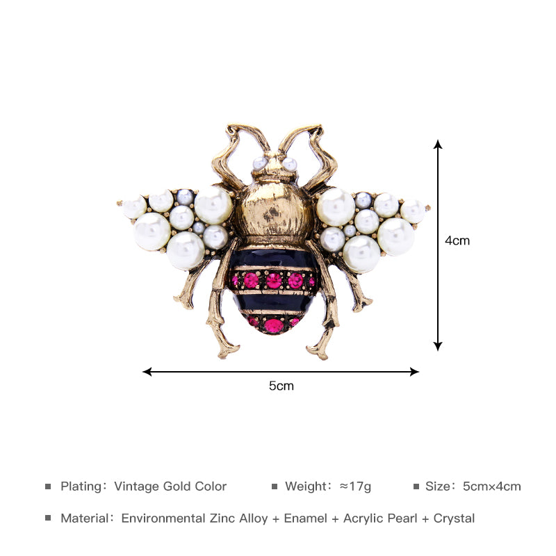 Broche vintage de abeja Premium Sense