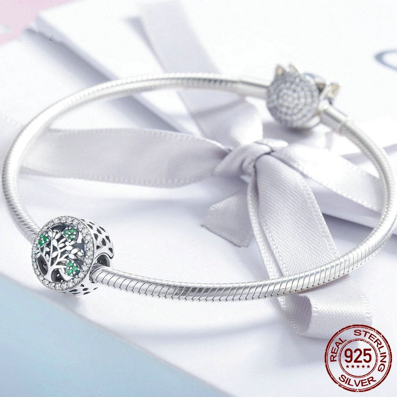 Lebensbaum S925 Sterling Silber Perlen-Accessoires