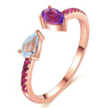 Anillos de plata esterlina 925, apertura S925, joyería fina de piedras preciosas, anillo de boda para mujer