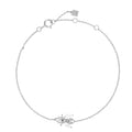 925 Sterling Silver Multi Adjustable Buckle White Zirconium Bee Bracelet