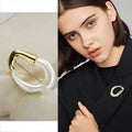 Broche Redondo Brillante Ramillete Femenino Estilo Clásico Exquisito