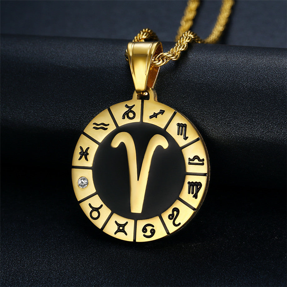 Titan-Gold-Anhänger Sternbild