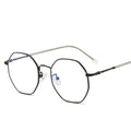 Irregular Geometric Anti-blue Light Alloy Frame Splicing Glasses