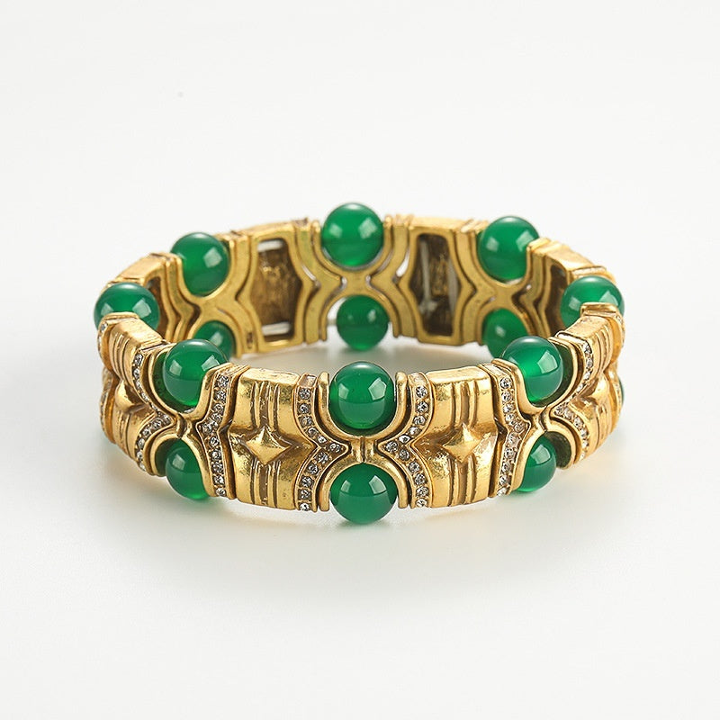 Armband Türkis Vintage Antik Farbige Glasur