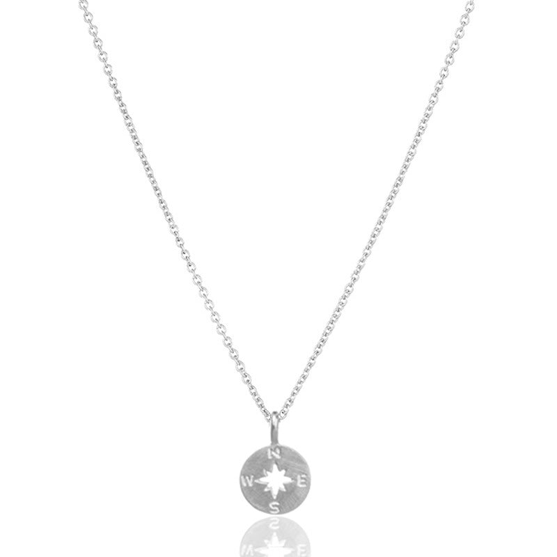 Compass Compass Alloy Collarbone Short Necklace Fashion Jewelry