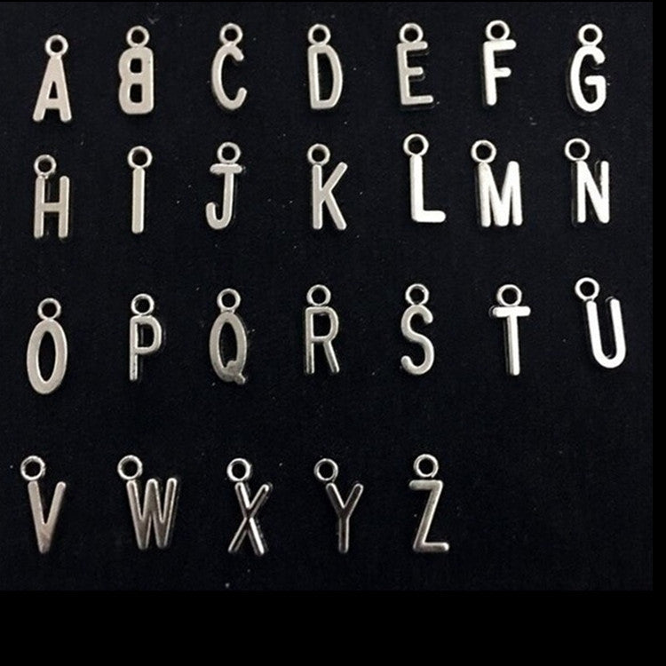Llavero de acero inoxidable 26 letras