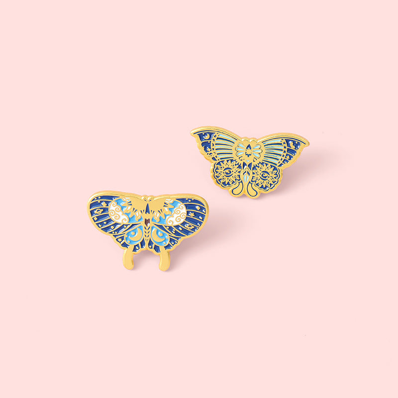 Schmetterling Form Legierung Brosche Schmuck Persönlichkeit Blau