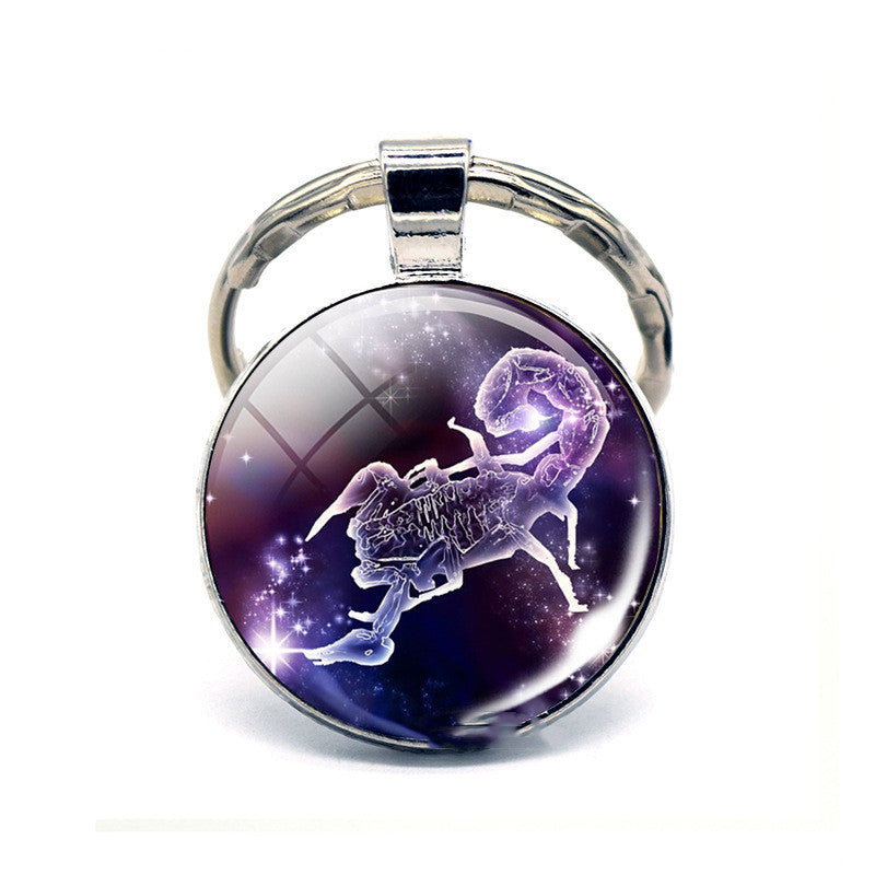 Llavero de los Doce Signos del Zodiaco, Regalo de Cumpleaños