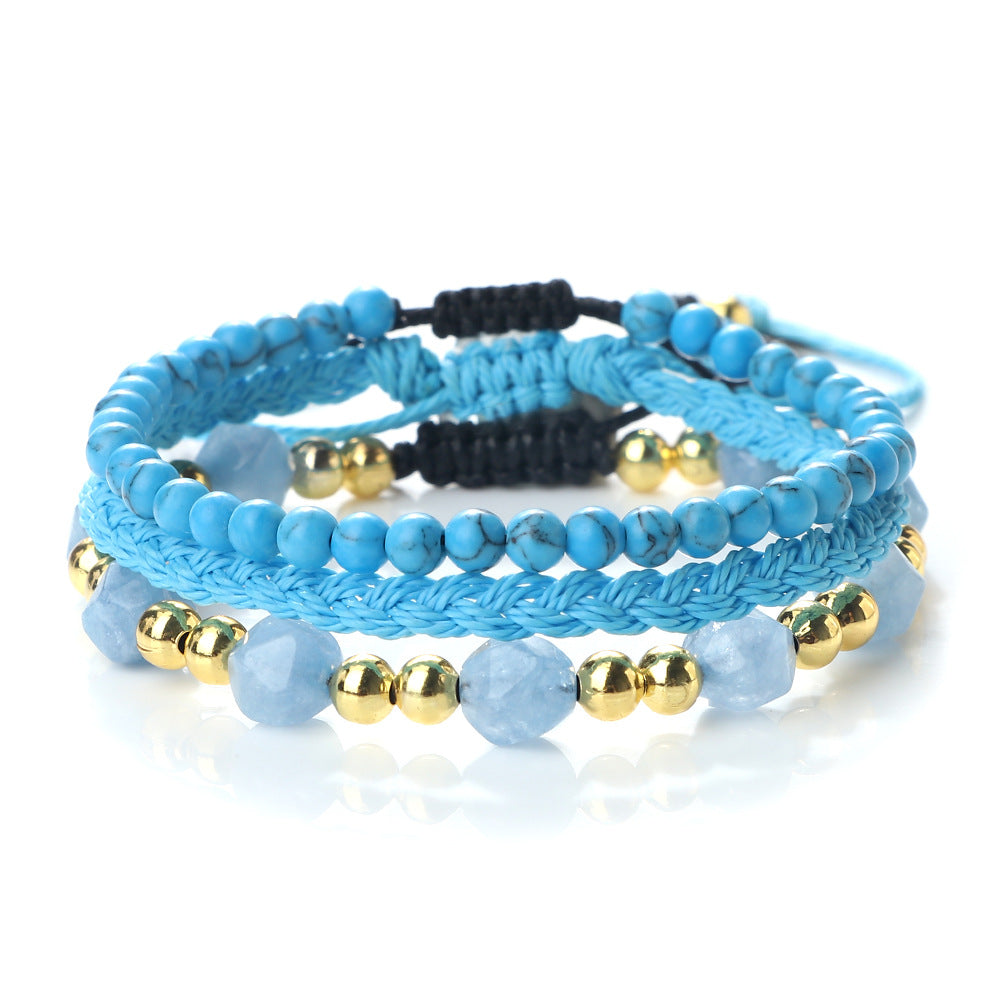 Creative Three-piece Woven Bracelet Adjustable