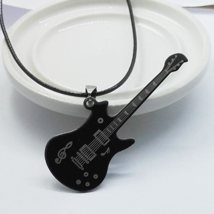 Edelstahl Gitarrenanhänger Persönlichkeits-Paargeschenk Schmuck