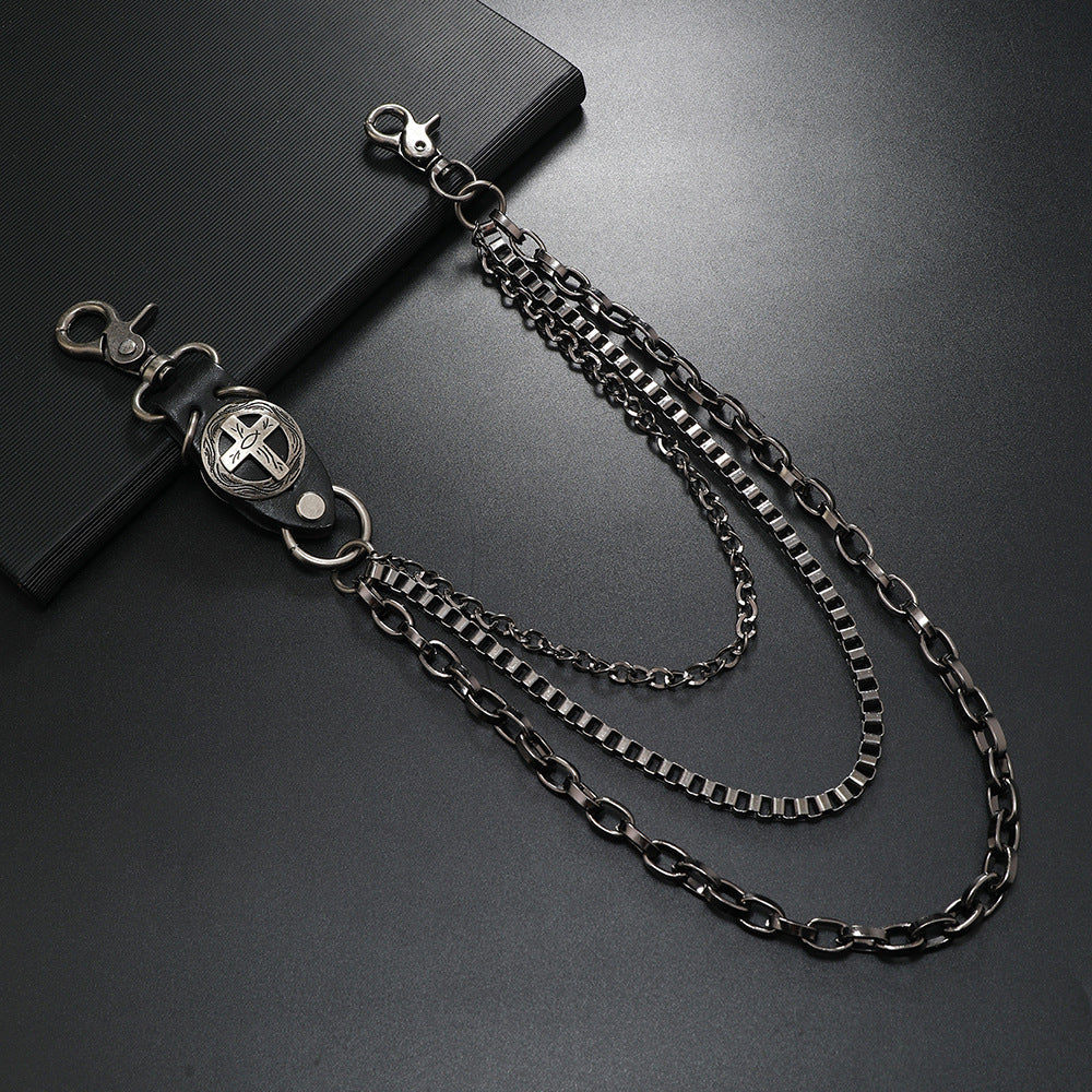 Cadena vaquera de metal punk para cintura