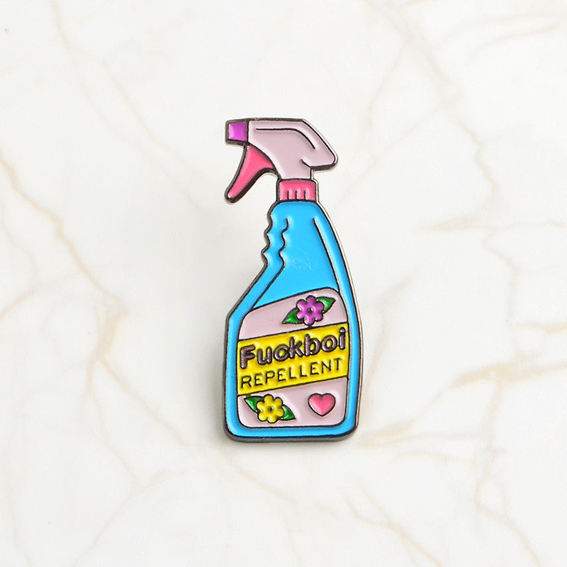 Broche con diseño de gota de aerosol