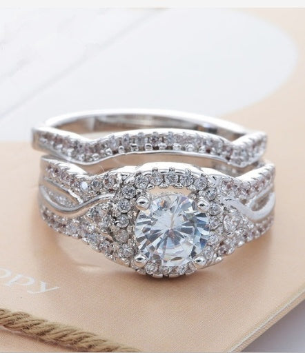 Anillo de diamantes para mujer