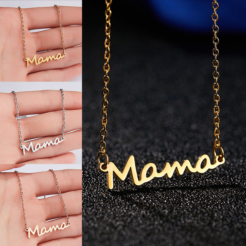 Geschenk für Mama, echt vergoldeter Edelstahl