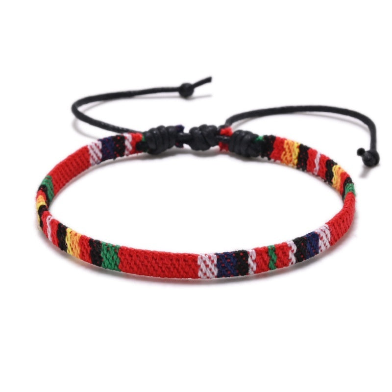 Rainbow Color Ethnic Style Bracelet Anklet Accessories