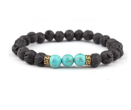 Pulseras coloridas siete chakras, energía, cuentas de yoga, pulseras de mano doradas