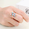 Eisblume Zirkon Schmuck Ring Schmuck