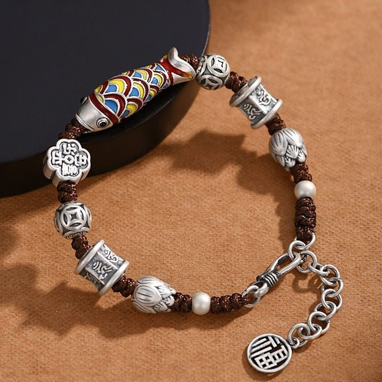 Shi Style Retro Ethnic Style Woven Ashore Carrying Strap