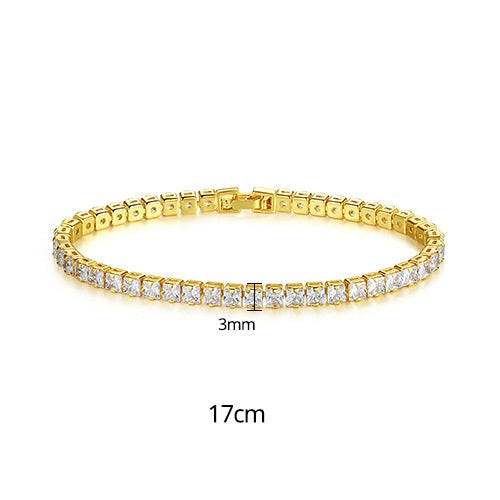 Nueva Pulsera de Tenis Sencilla de Moda para Mujer
